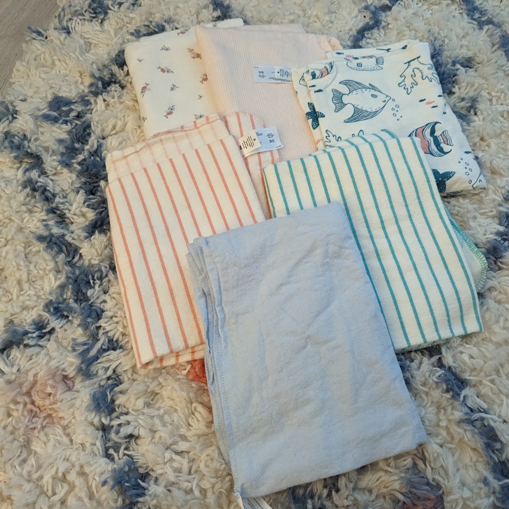 Carter's flannel receiving blankets